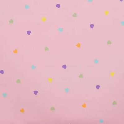 roze gekleurde Hartjes - tricot *S