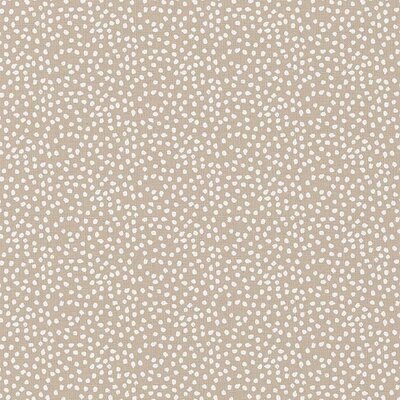 beige wit stipjes katoen