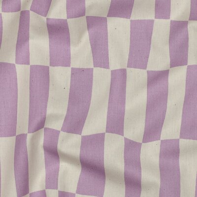 wit (natural) lila Ruiten Biologische poplin katoen - Jennifer Bouron *S