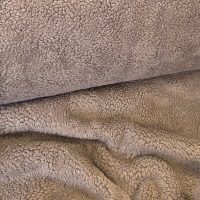 bruin (licht) teddy katoen / fur / borg *S