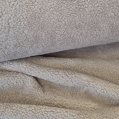 beige (taupe) teddy katoen / fur / borg *S