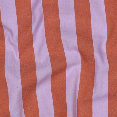 lila rood-oranje geweven strepen katoen *S