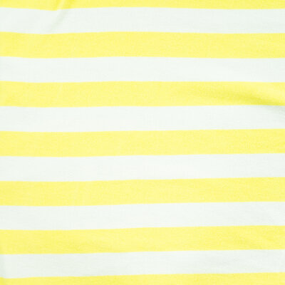 white soft yellow Striped stretch toweling fabric