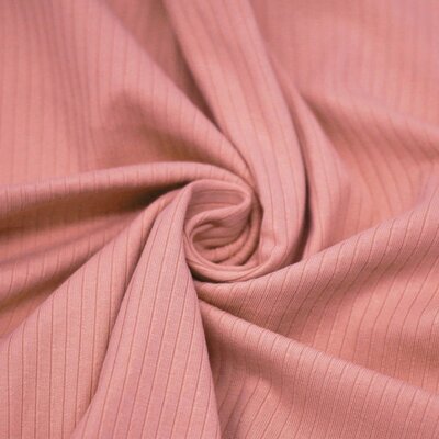 roze (zomer) katoenen nieuwe BREDE Baby rib tricot SOFT *S