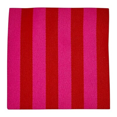 Label XXL 'Streep fuchsia rood' - Loop & Label