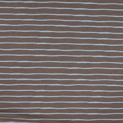 beige (taupe) licht blauw Strepen tricot *S