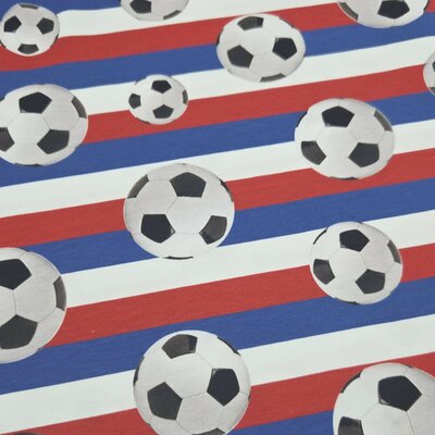 rood wit blauw Voetbal Holland stof digitale tricot *S