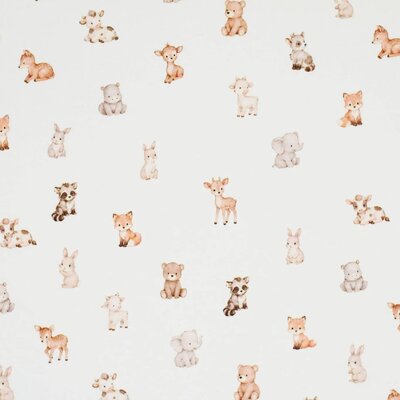 wit (off white) cacao beige Pas geboren dieren - digitaal tricot *S