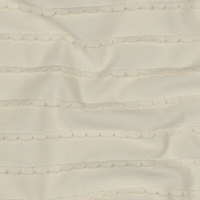 wit (natural) katoenen Ruffle tricot *S