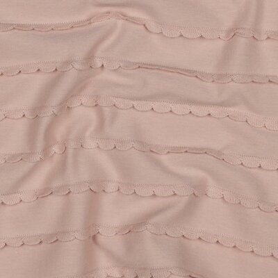 roze (poeder) katoenen Ruffle tricot *S