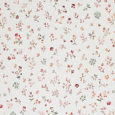 wit (off white) roze Zoete Bloemetjes - digitale tricot *S