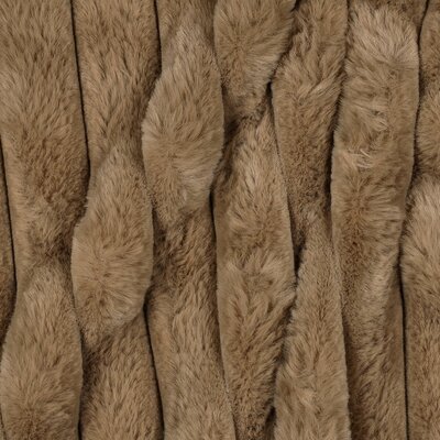 beige strepen imitatie bont *S