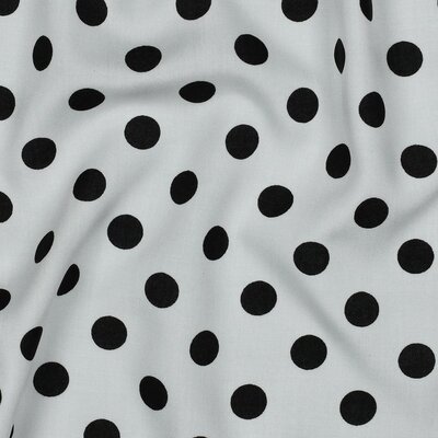 wit zwart Polka Dot Radiance Viscose *S