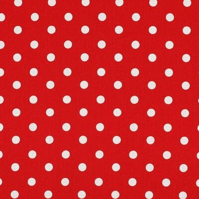 rood wit nop poplin katoen *S