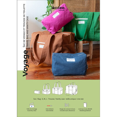 PREORDER - VOYAGE Patroon tas en toilettas REIS etui - Ikatee