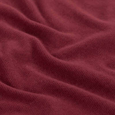rood (bordeaux-wijn) Brushed ribtricot (op=op)