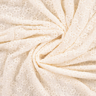 wit (off white) Flower Lace broderie tricot *S