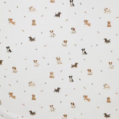 wit (off white) bruin Honden Puppy's - digitaal tricot *S