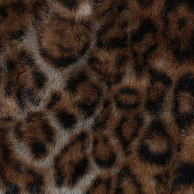 bruin zwart Panter print imitatie bont (op=op)