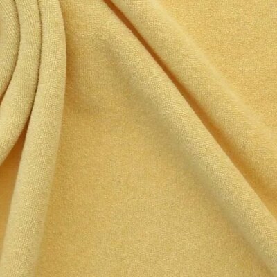 geel (boter) badstof katoenen tricot (babybadstof)