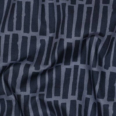 blauw (jeans) marine Staafjes Strepen poplin katoen *S