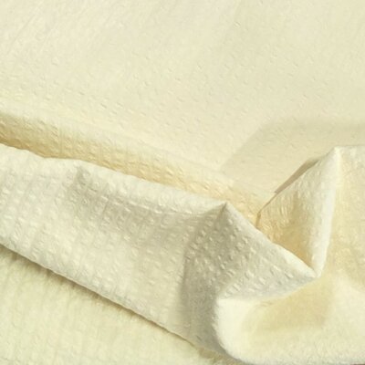 ecru cotton Seersucker