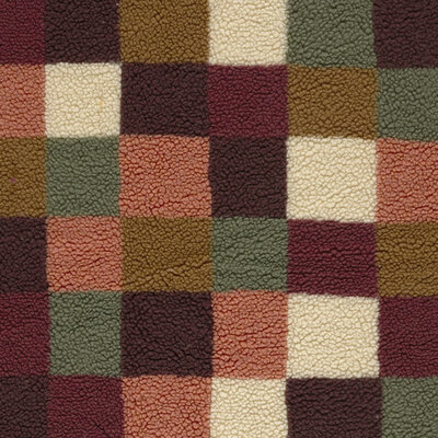 roze-terracotta groen creme bordeaux  Grote Blokken teddy borg