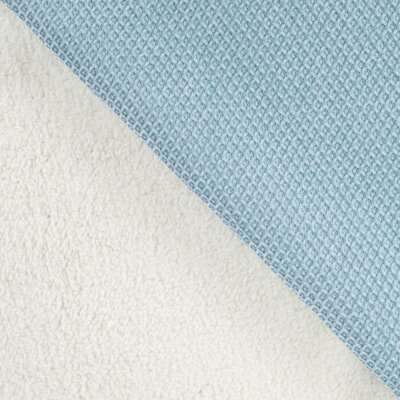 blauw (licht) Boucle met Teddy dubbelzijdig *S
