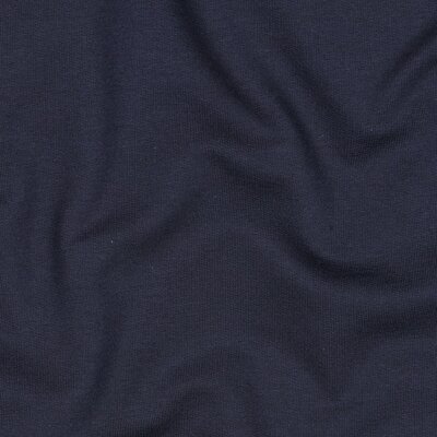 blauw (donker marine) biologische french terry - soft sweat *S