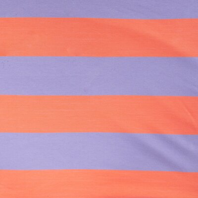 lila oranje Brede Strepen Streep - french terry *S