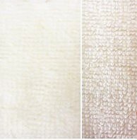 wit (offwhite - ecru) bamboe katoen fleece