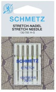 Schmetz STRETCH naaimachine naalden 75/11 (tricot & andere fijne stoffen) universeel